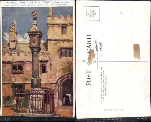 722665 Künstler AK Oxford Corpus Christi College