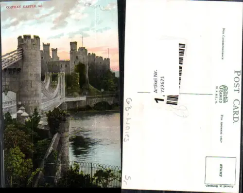 722671 Conway Castle Schloss Brücke