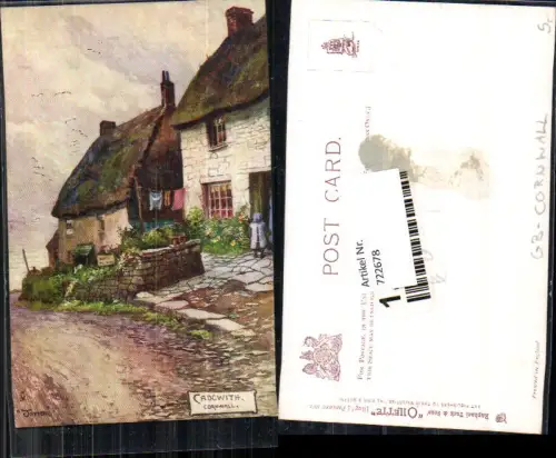 722678 Künstler AK Cadgwith Cornwall pub Rapheal Tuck Sons Oilette