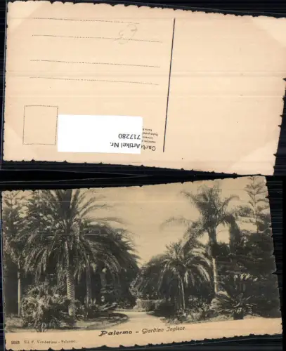 717280 Palermo Giardino Inglese Palmen Italy