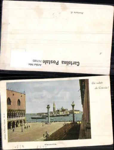 717285 Venezia Venedig Piazzetta Schiffe Dampfer Italy