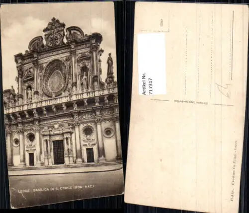 717317 Lecce Basilica di S. Croce Italy