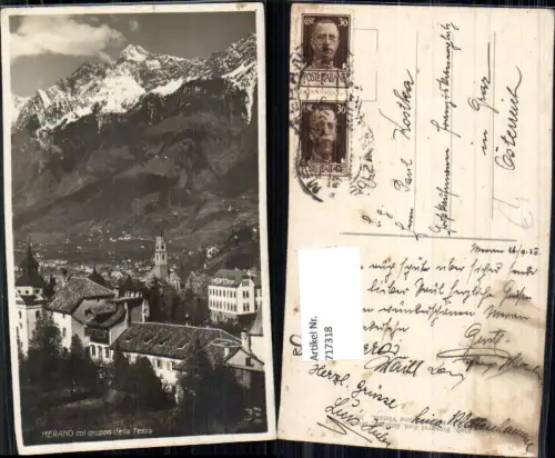 717318 Foto AK Merano Meran col guppo della Tessa Italy