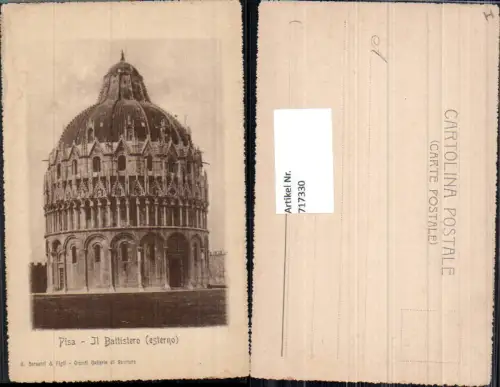 717330 Pisa Il Battistero esterno Italy