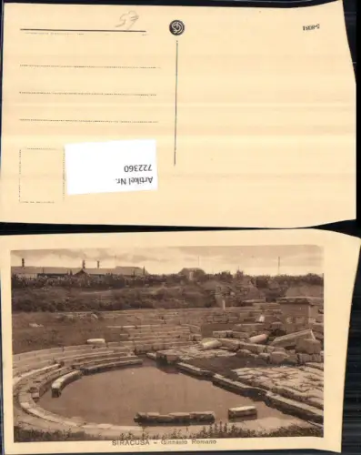 722360 Siracusa Ginnasio Romano Amphitheater