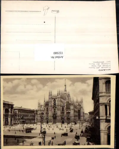 722380 MILANO Piazza del Duomo Gemeinde Mailand Bez. Mailand