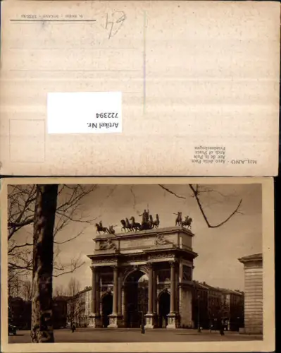 722394 Milano Friedensbogen Bez. Milano Mailand