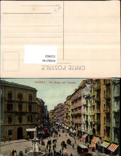 722402 Napoli Neapel Via Roma Gia Toledo