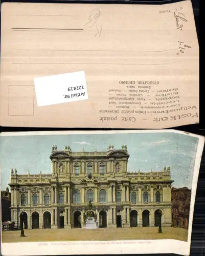 722419 Torino Turin Piazza Carlo Alberto