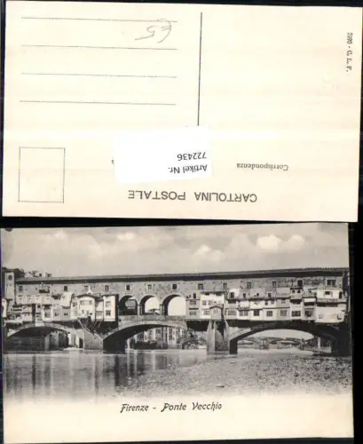 722436 Firenze Florenz Ponte Vecchio Brücke