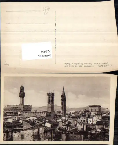 722437 Florenz Panorama mit Türmen Florenz