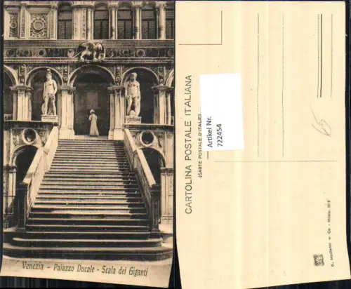 722454 Venezia Palazzo Ducale Scala dei Giganti Stiege Treppe Venedig
