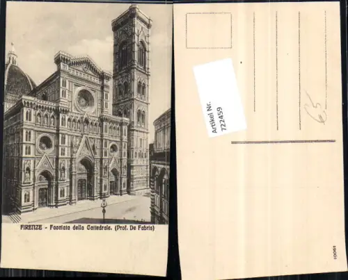 722459 Firenze Florenz Fassade der Kathedrale Firenze Città Metropolitana di Firenze