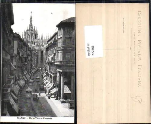 722466 Milano Mailand Corso Vittorio Emanuele Straßenbahn