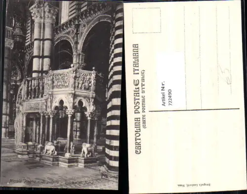 722490 Siena Niccolo Pisano Il pulpito Duomo di Siena
