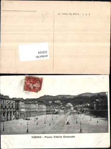 722524 Torino Piazza Vittorio Emanuele Torino Turin