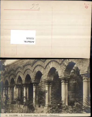 722535 Palermo S. Giovanni degli Eremiti Chiostro I