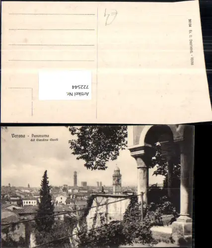 722544 Verona Panorama dal Giardino Giusti