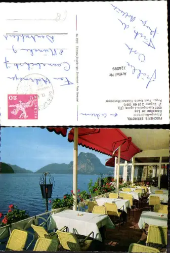 724099 Lugano Castagnola Fischer's Seehotel Lugano Bez. Luganese