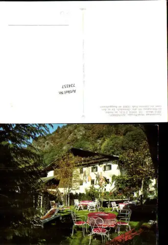 724157 Meran Gartenanlage Hotel-Pension Sittnerhof Gemeinde Meran Bez. Burggrafenamt