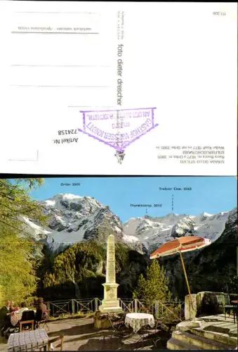 724158 Strada dello Stelvio Stilfserjochstraße Rocca Bianco Weißer Knoff Bez. Südtirol