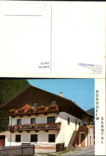 724179 Sarnthein Sarentino Nordheim Villa Zimmer Affittacamere Nordheim Sarntal Villa Bozen-Südtirol