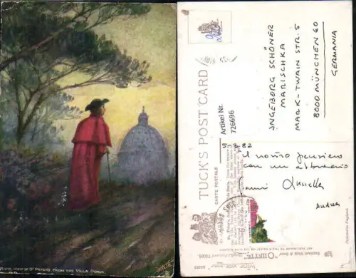 726696 Künstler AK Roma Rom Vatikan Villa Doria Petersdom St. Peter Raphael Tuck 7026