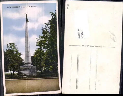 723777 Luxembourg Luxemburg Monument du Souvenir