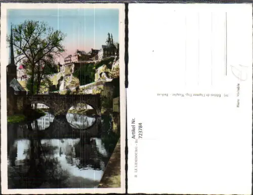 723784 Luxembourg Luxemburg Rochers du Bock Brücke