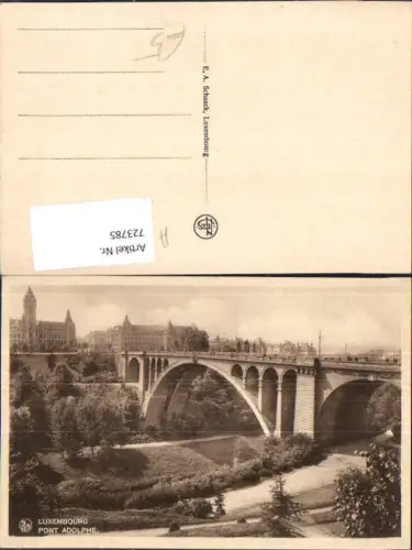723785 Luxembourg Luxemburg Pont Adolphe Brücke
