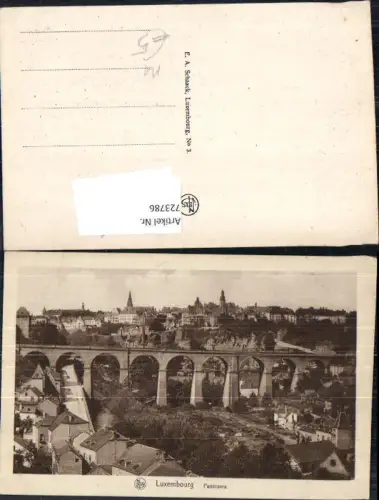 723786 Luxembourg Luxemburg Panorama Brücke Viadukt