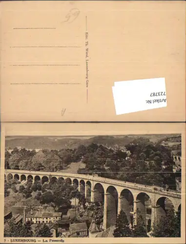 723787 Luxembourg Luxemburg La Passerelle Viadukt Brücke