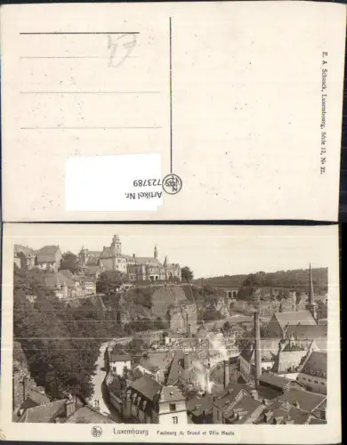 723789 Luxembourg Luxemburg Faubourg du Grund et Ville Haute