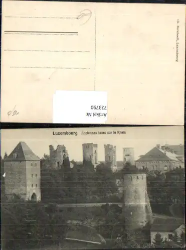 723790 Luxembourg Luxemburg Anciennes tours sur le Rham