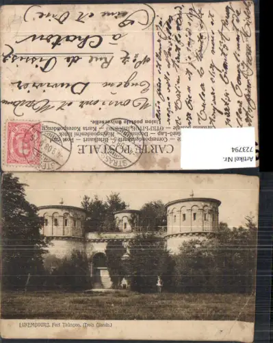 723794 Luxembourg Luxemburg Fort Thungen Trois Glands Turm Türme