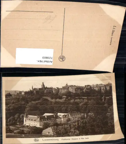 723803 Luxembourg Luxemburg Pfaffenthal Hospice et Ville haute
