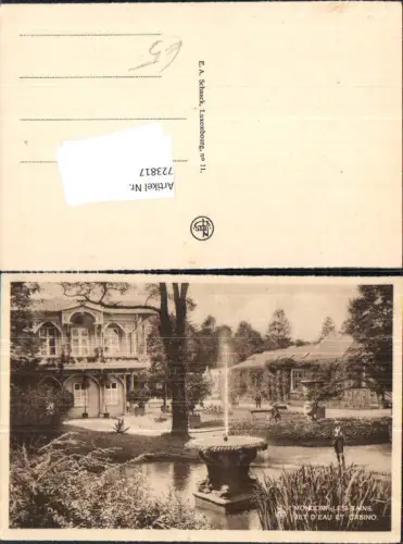 723817 Mondorf-les-Bains Jet d eau et Casino Springbrunnen