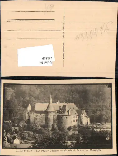 723819 Clerf Clervaux Le vieux Chateau vu du cote de la tour de Bourgogne