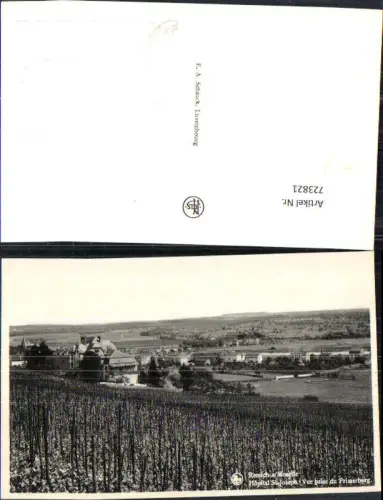 723821 Remich s Moselle Hopital St Joseph Vue prise du Primerberg