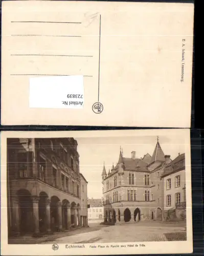 723839 Echternach Petite Place du Marche avec Hotel de Ville
