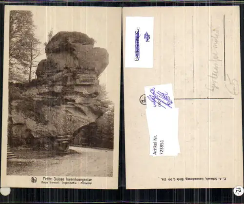 723851 Route Berdorf Vogelsmühle Müllerthal Felsen Gesteinsformation