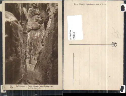 723852 Echternach Sortie du Labyrinthe Felsen Gesteinsformation