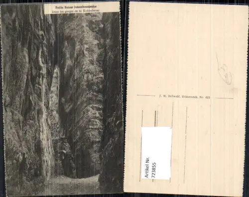 723855 Dans les gorges de la Kohlscheuer Felsen Gesteinsformation