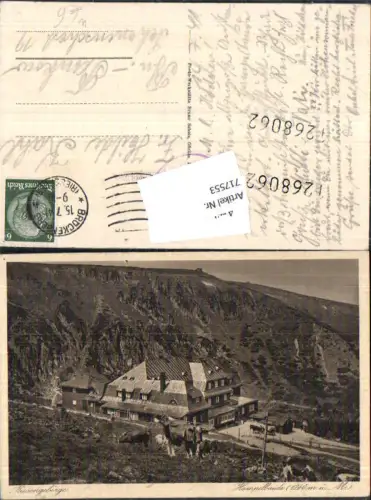 717553 Riesengebirge Hampelbaude Brückenberg