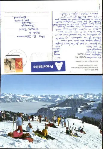 718400 Rigi über d. Nebelmeer Urner u. Glarner Alpen Weggis Wintersport