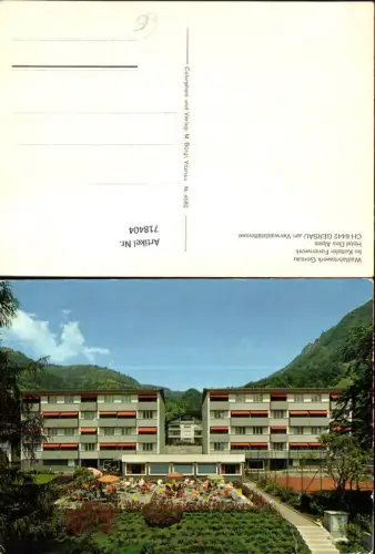 718404 Gersau a. Vierwaldstättersee Wallfahrtswerk Hotel Des Alpes Ansicht m. Gastgarten