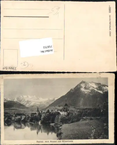 718751 Spiez am Thunersee bei Thun Niessen Blüemlisalp