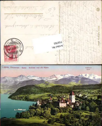 718783 Spiez am Thunersee bei Thun gel Wollershausen Gieboldehausen