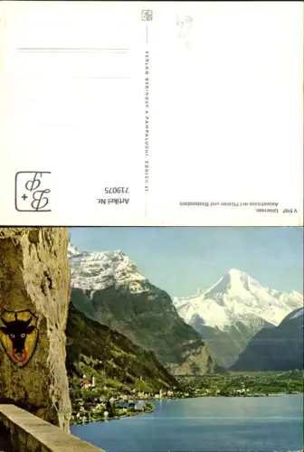 719075 Urnersee Axenstraße mit Flüelen u. Birstenstock