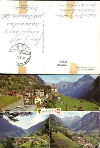 719092 Mehrbild AK Wassen a. d. Gotthardstraße Ansichten